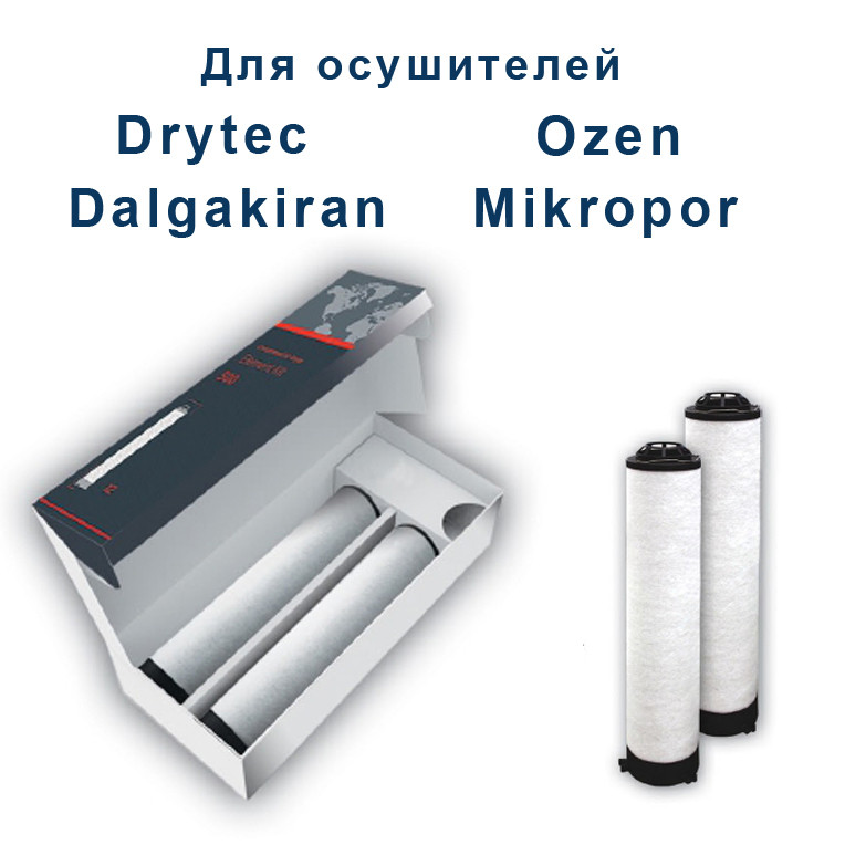 Комплект фільтрів MKO-50 XY (GKO 50) для осушувачів Drytec, Mikropor, Dalgakiran, Ozen