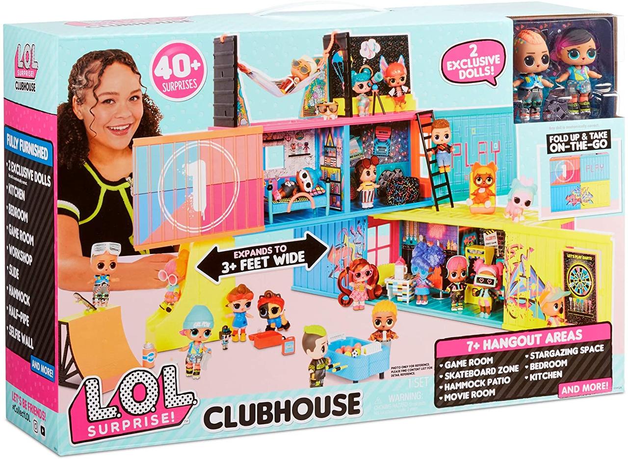 Клубний ляльковий будинок ЛОЛ L.O.L. Surprise! Clubhouse Playset with 40+ Surprises з 40 сюрпризами та 2 ляльками