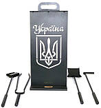 Набір для каміна Ferrum "Україна" з корзиною для дров "Смолоскип", фото 7