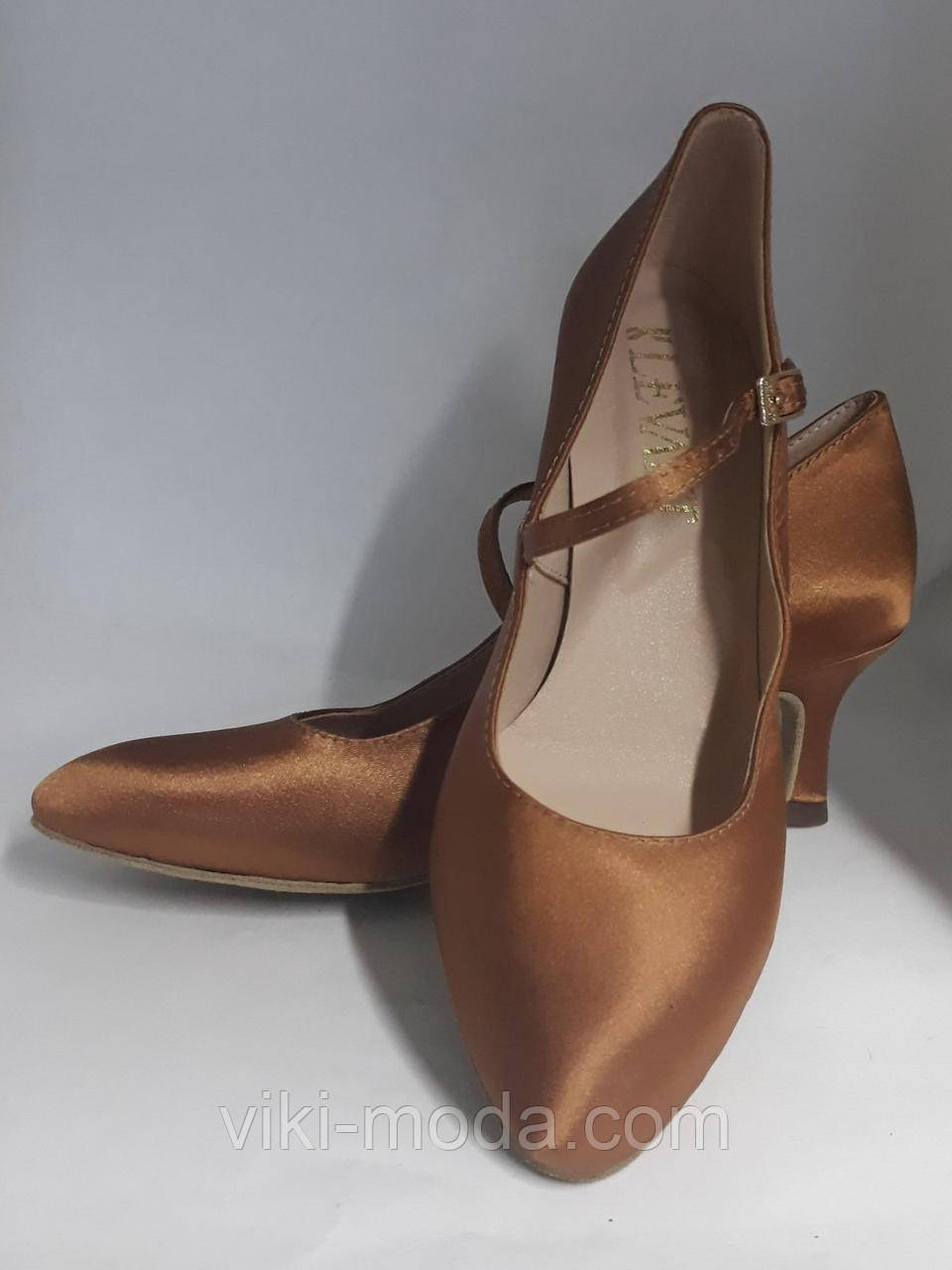 Туфлі жіночі Стандарт, верх атлас, колір - бронза