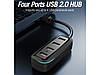 USB-хаб Vention USB 2.0 на 4 порта 0.15M Black (VAS-J43-B015), фото 10