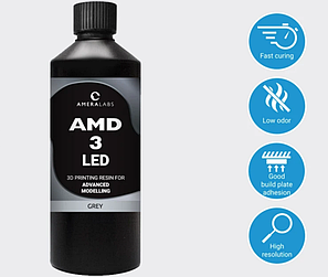 Фотополімерна смола Ameralabs AMD-3 LED - Grey, фото 1