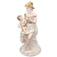 Фигурка фарфоровая Италия, ручная работа «Материнская любовь» Sabadin, h-37 см (2107Bs)