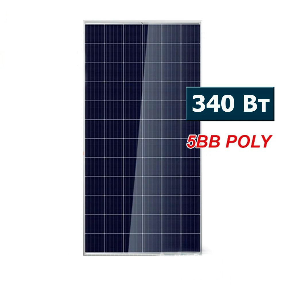 Сонячна батарея British Solar 340 Вт 24 В Полікристалічна