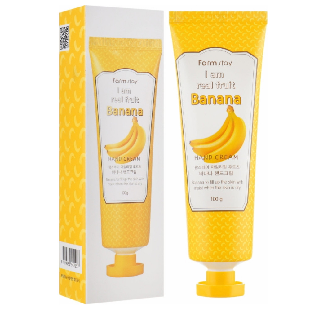 Крем для рук з екстрактом банана Farmstay I Am Real Fruit Banana Hand Cream 100 мл (8809338562257)