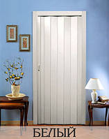 Двері гармошка Vinci Decor Арктичний білий 82х203х0.6 см .
