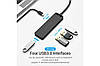 USB-хаб Vention USB 3.0 на 4 порта 0.15M Black (CHKBB), фото 3