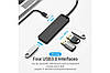 USB-хаб Vention USB 3.0 на 4 порта 0.15M Black (CHLBB), фото 4