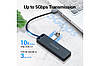 USB-хаб Vention USB 3.0 на 4 порта 0.15M Black (CHLBB), фото 6