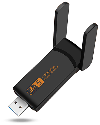 Wi-Fi 2.4/5.8 ГГц USB 3.0 адаптер мережева карта із зовнішніми антенами, фото 2