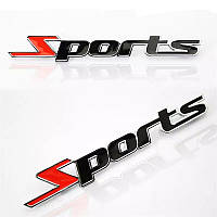 Автомобільна наклейка Sport, 3D логотип шильдик напис ємблема на авто sports