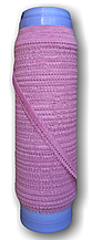 Гумка для білизни, стрічка еластична ажурна колір рожевий ширина 10 мм намотування 50 метрів