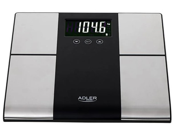 Ваги підлогові електронні аналітичні Adler AD 8165, до 225 кг, з LED-дисплеєм S