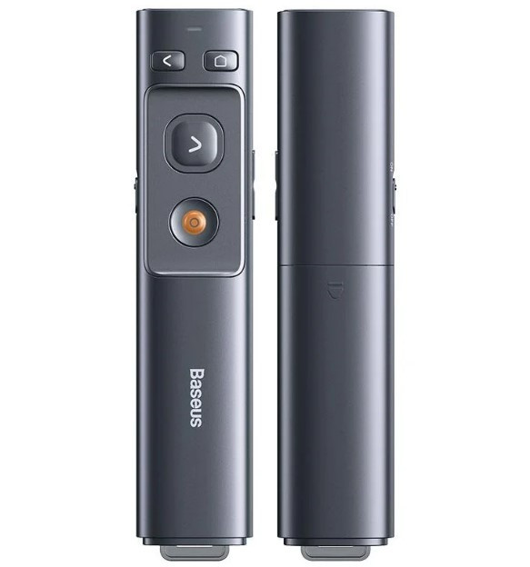 Пульт для презентацій з лазерною указкою BASEUS Orange Dot Wireless Presenter ACFYB-BOG, сірий (SH014910), фото 1