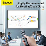 Пульт для презентацій з лазерною указкою BASEUS Orange Dot Wireless Presenter ACFYB-BOG, сірий (SH014910), фото 6