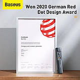 Пульт для презентацій з лазерною указкою BASEUS Orange Dot Wireless Presenter ACFYB-BOG, сірий (SH014910), фото 8
