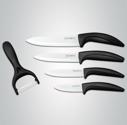 Набір металевих ножів на підставці Royalty Line RL-KSS600 7pcs