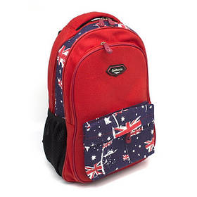 Рюкзак шкільний "CALIFORNIA" "Прапор Англії", ортопедичний, розмір "М" для середніх і старших класів, 42х29х15