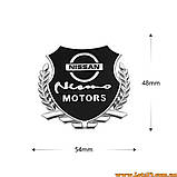 Автозначок Nissan Nismo Motors 3D-наклейка на автомобіль бус машину капот крила багажник, фото 3