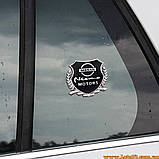 Автозначок Nissan Nismo Motors 3D-наклейка на автомобіль бус машину капот крила багажник, фото 4