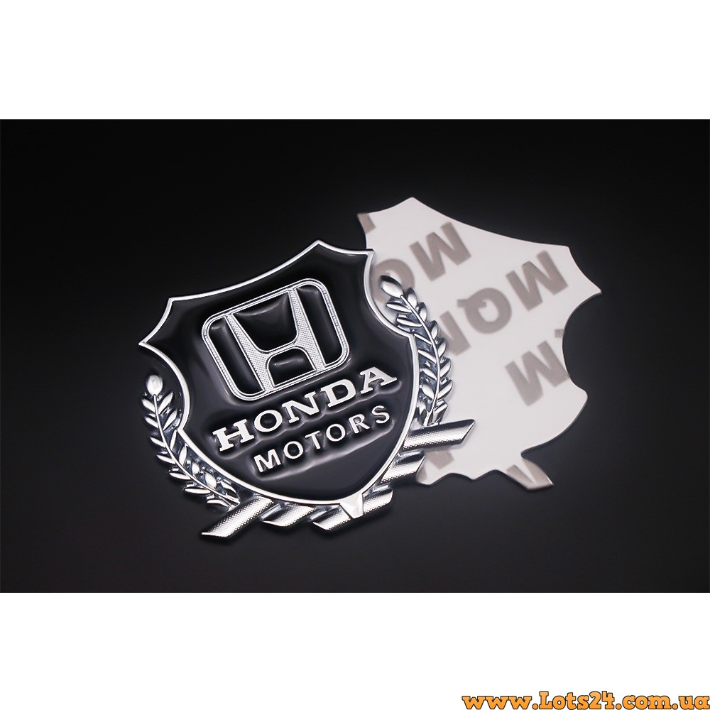 Автозначок Honda Motors 3D-наклейка на автомобіль бус машину капот крила багажник
