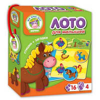 Мои первые игры Лото Ферма Рос Vladi Toys