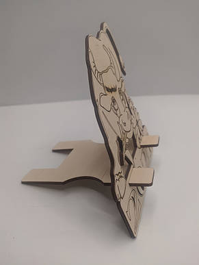 Дерев'яна підставка для телефона, смартфона. Тримач для дітей., фото 2