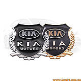Авто значок KIA Motors наклейка на машину авто наклейки значки марки машин на кузов бампер скло двері капот крила багажник, фото 7