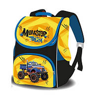 Рюкзак шкільний "SMILE" "Monster Truck", ортопедичний, для молодших класів, коробка 33х26х16см.