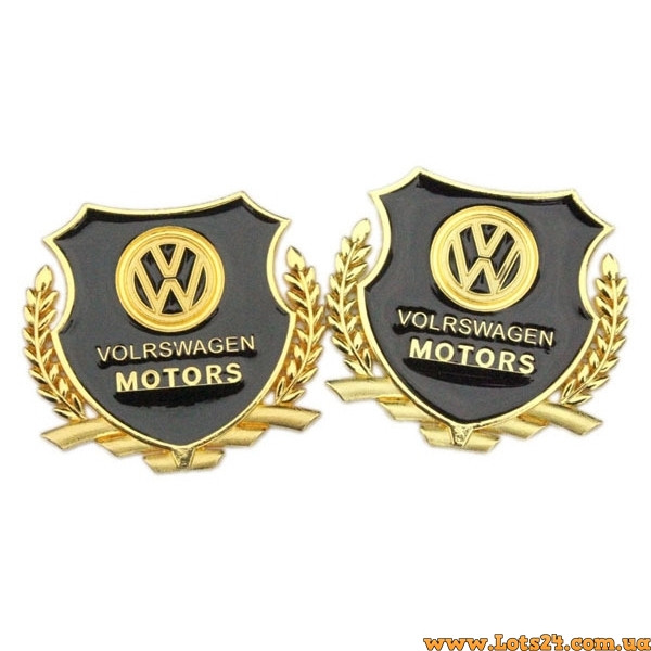 Авто значок VOLKSWAGEN Motors наклейка на машину авто наклейки значки марки машин на кузов бампер скло двері капот крила багажник, фото 1