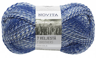 Носкова пряжа Novita 7Veljestä Pohjola