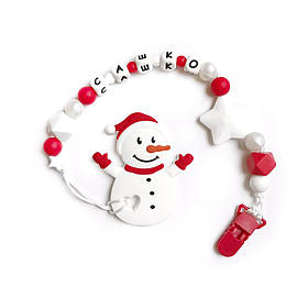 Гризунець Сніговик, Іменний силіконовий гризунець, прорізувач для зубів