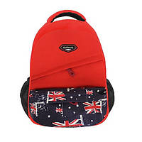Рюкзак школьный "CALIFORNIA" "Флаг Англии 2", ортопедический, размер "М" для средних классов, 42х29х15см.