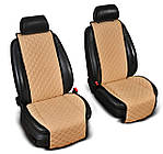 Накидки на сиденье "Эко-замша" широкие (1+1) без лого, цвет бежевый