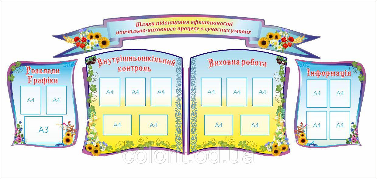 Стенд "Шляхи підвищення навчально-виховного процесу"