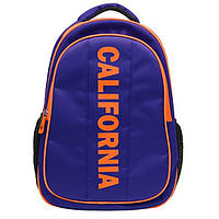Рюкзак школьный "CALIFORNIA" "Синий", ортопедический, размер "М" для средних классов, 42х29х15см.