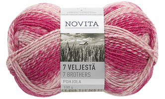 Носкова пряжа Novita 7Veljestä Pohjola