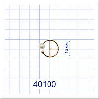 Пряжка 40100 золото в перли 16мм