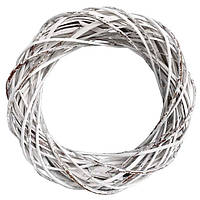 Вінок із лози 30 см білий