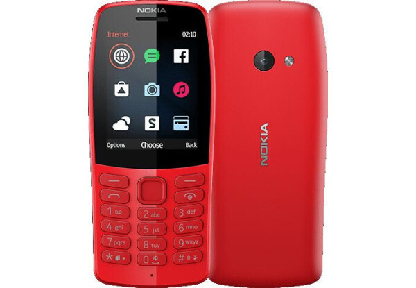 Телефон Nokia 210 DUOS червоного кольору