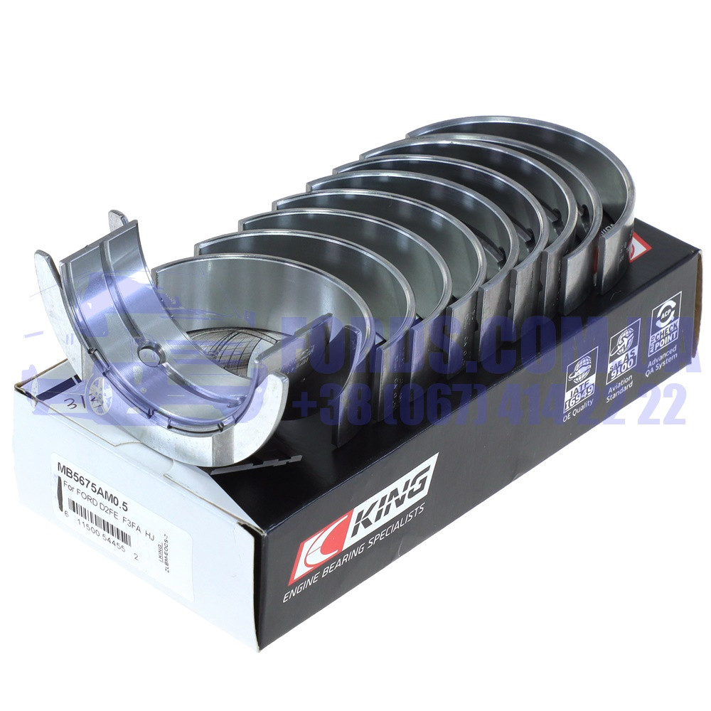 Вкладиші корінні FORD TRANSIT/MONDEO 2000- (2.0/2.2/2.4 DTCI +0.50) KING