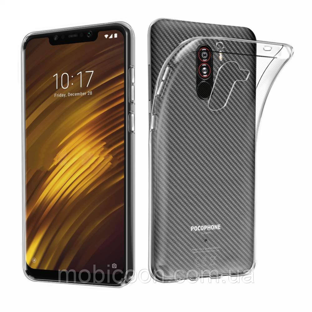 Чохол силіконовий Smtt для Xiaomi Pocophone F1 прозорий, фото 1