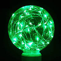 Светодиодная лампа шар G95 Эдисона Е27 зеленая