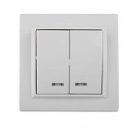 Вимикач 2-й із підсвіткою Enzo EH-2104