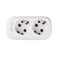 Колодка 2 гнізда із заземленням