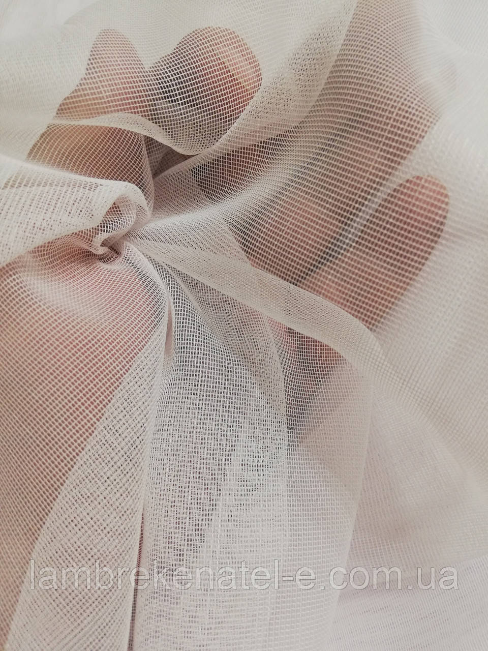 Тюль бамбук у кухню, у зал, у спальню, біла з обважнювачем сітка "бамбук", висота 3,0, фото 1