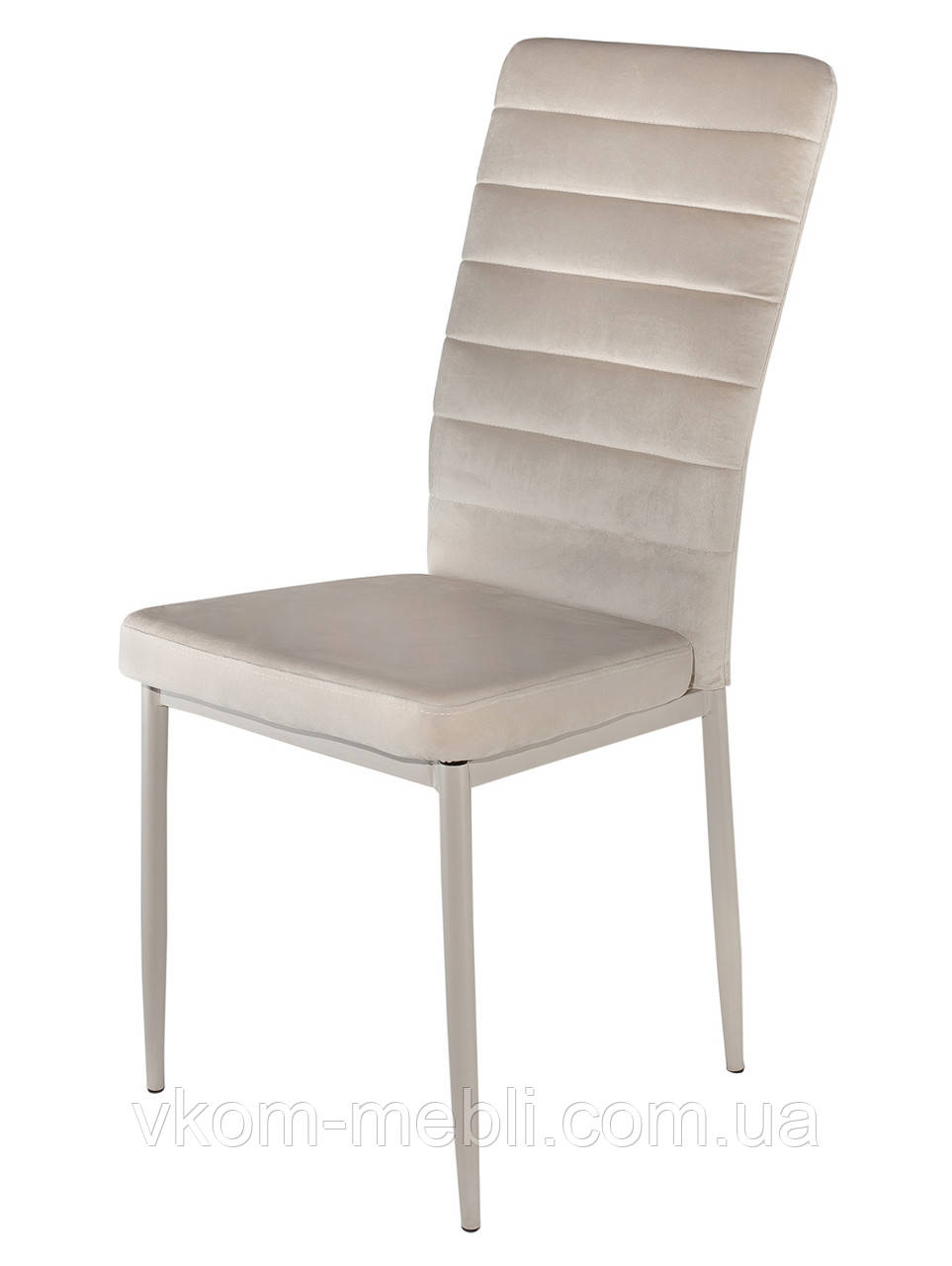 Стілець кухонний бежевий тканина оксамит DAOSUN DC 201G, фото 1