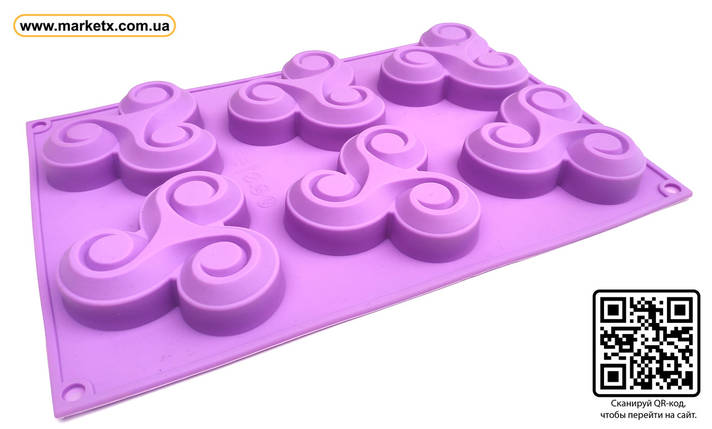 Харчова силіконова форма спиннер, фото 2