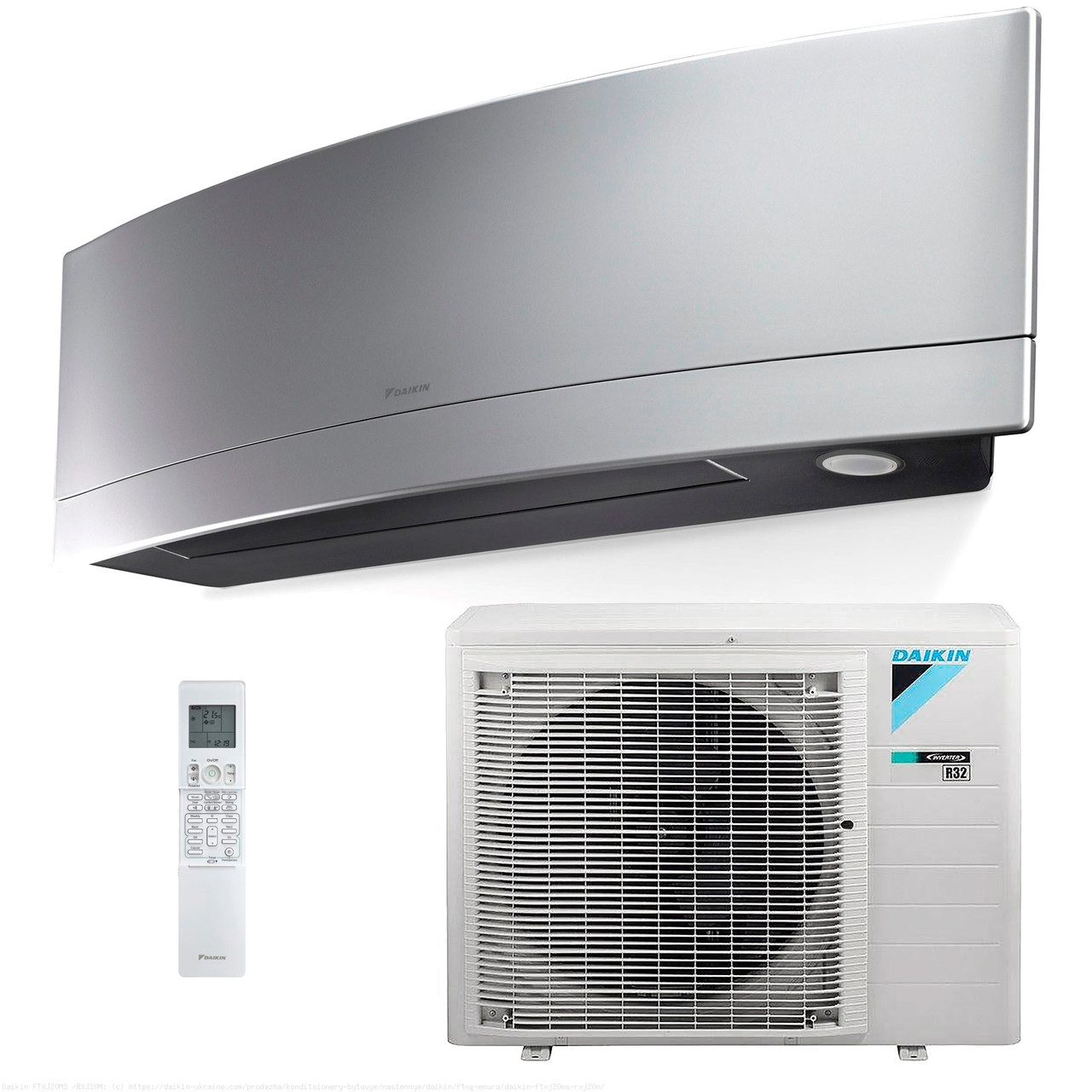 FTXJ25MS /RXJ25M Wi-Fi серія кондиціонер Daikin Emura сріблястий