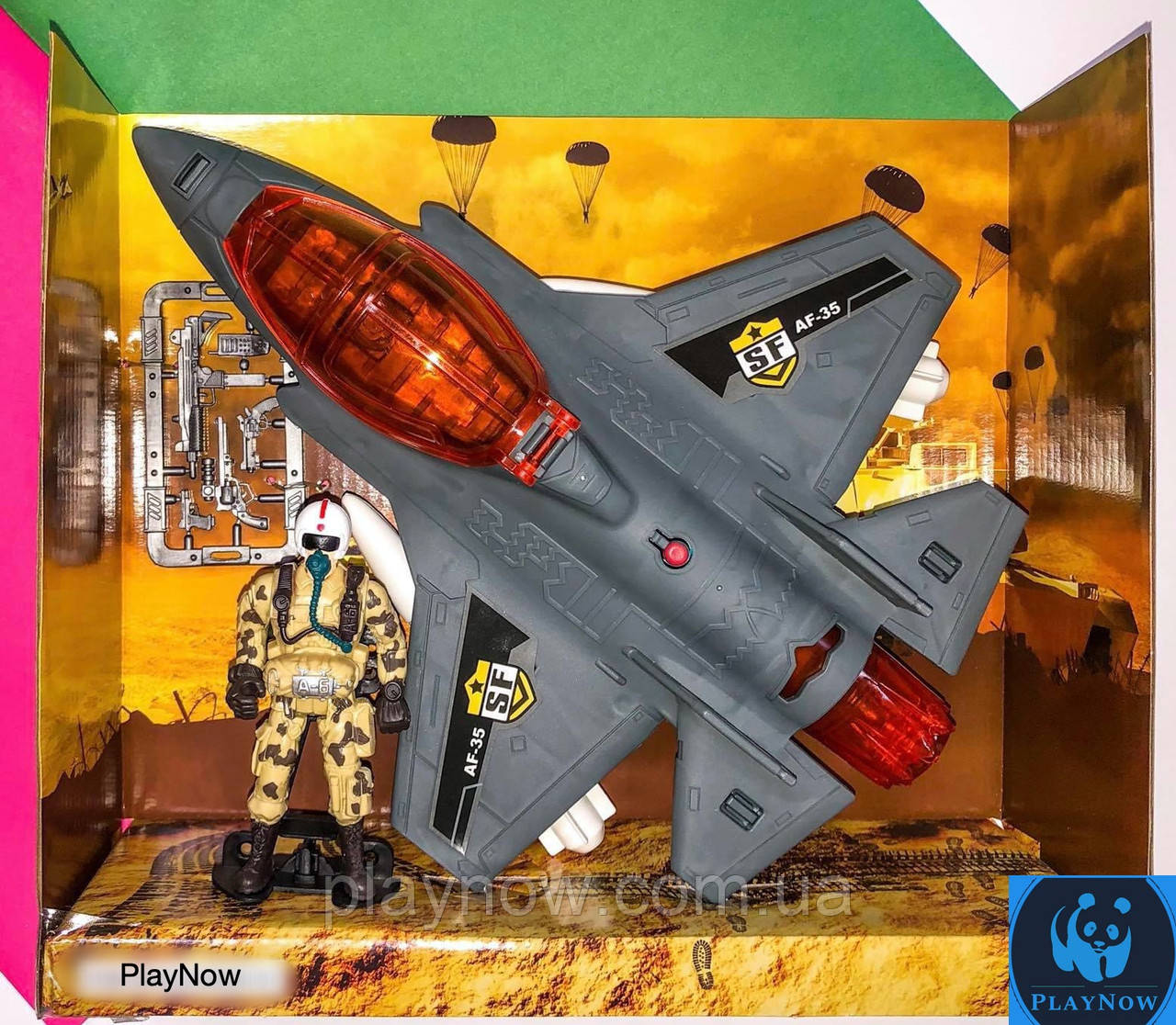 Дитячий ігровий набір Chap Mei Солдати Air Falcon Patrol із військовою технікою. Солдатики, фото 1